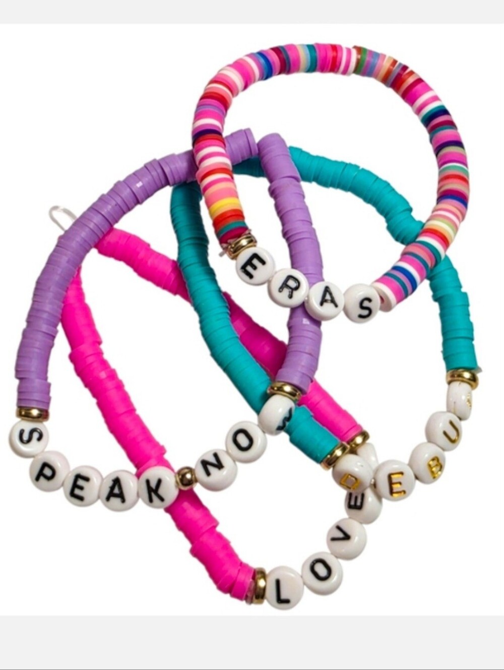 Taylor Swift Eras Concert Fashion Jewely Accessories Beaded Alphabet Bracelets